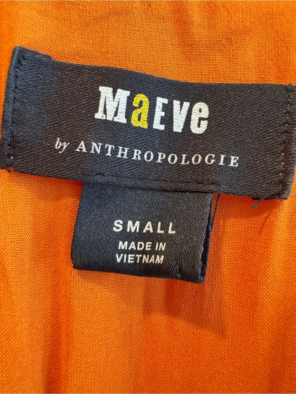 Anthropologie Maeve Orange Dress - Picture 4 of 4